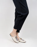 Horsebit-Classic-Metal-Buckle-Cat-Pattern-Leather-Slip-On-Backless-Mules