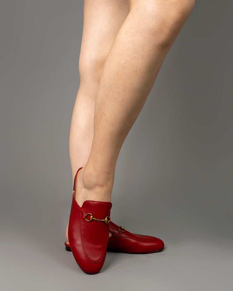 Leather slip deals on mules
