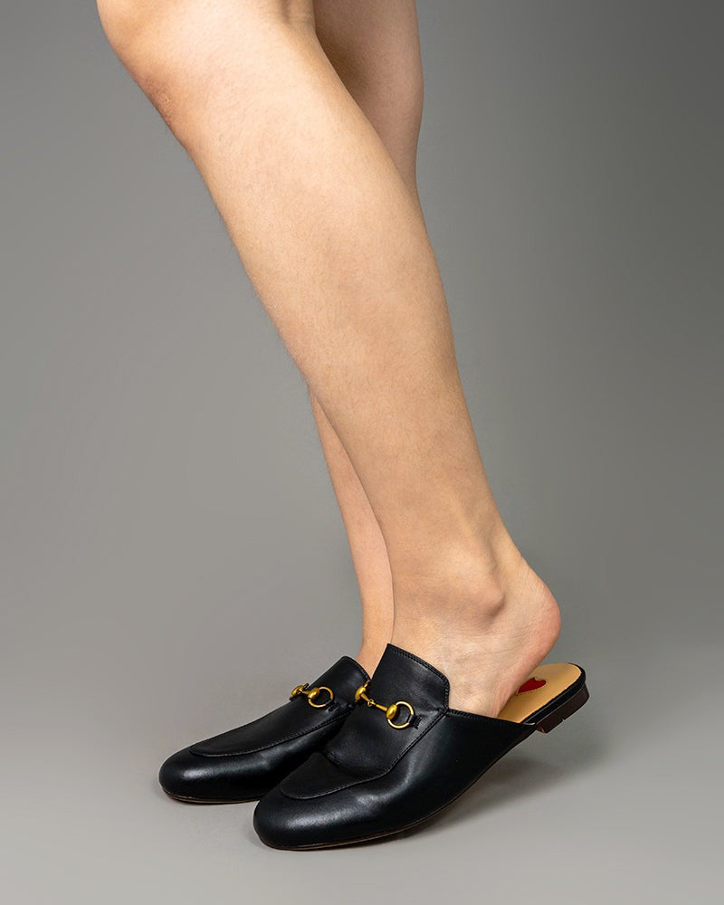 horsebit-Red-Heart-Buckle-flat-Mules