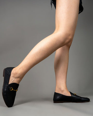 Horsebit-Classic-Metal-Buckle-Leather-Flat-Loafers