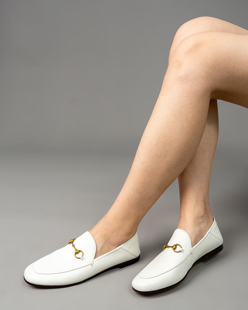 Horsebit-Classic-Metal-Buckle-Leather-Flat-Loafers