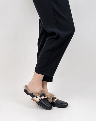 Ribbon-Decor-Flat-Fur-Comfortable-Slippers-Mules