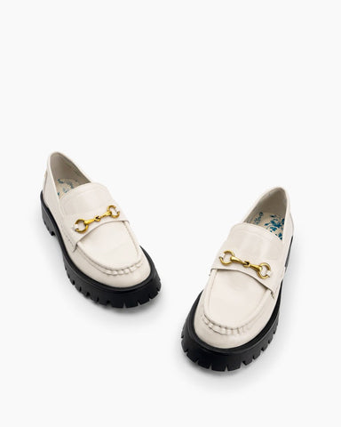 Horsebit-Bee-Embroidery-Platform-Leather-Chunky-Loafers