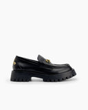 Horsebit-Bee-Embroidery-Platform-Leather-Chunky-Loafers