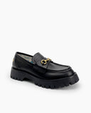 Horsebit-Bee-Embroidery-Platform-Leather-Chunky-Loafers