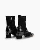 Elastic-Suede-Buckle-Strap-Embellishment-oxford-Ankle-Boots