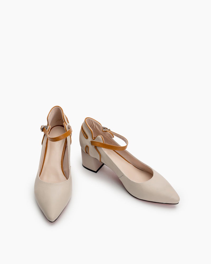 Pointed-Closed-Toe-Ankle-Strap-Chunky-Heel-Pump