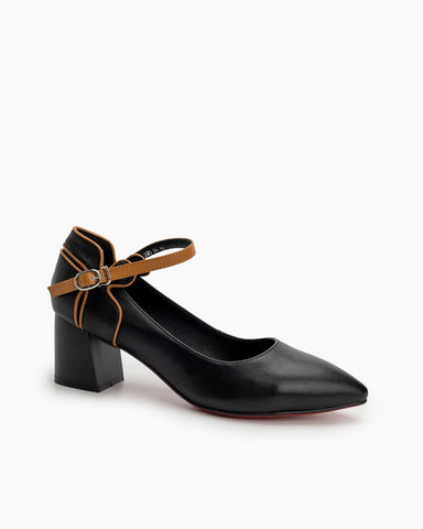 Pointed-Closed-Toe-Ankle-Strap-Chunky-Heel-Pump