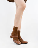 Elastic-Suede-Buckle-Strap-Embellishment-oxford-Ankle-Boots