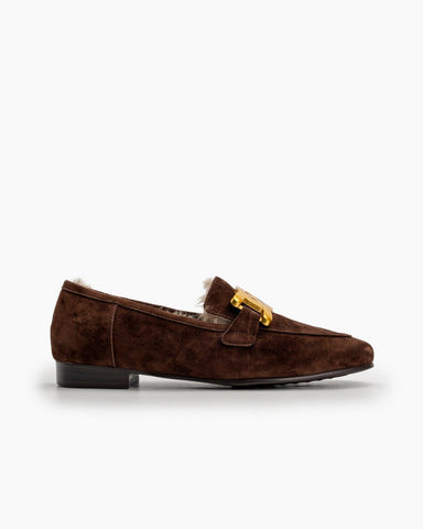 Metal-Decor-Fluffy-Warm-Loafers-Fur-Suede