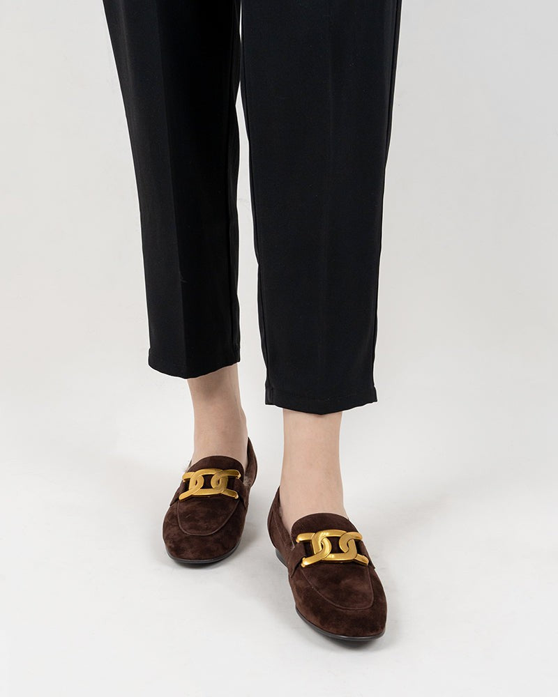Metal-Decor-Fluffy-Warm-Loafers-Fur-Suede