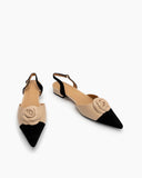 Pointed-Toe-Small-splicing-Colorblock-Floral-Decor-Slingback-Flat-Sandals