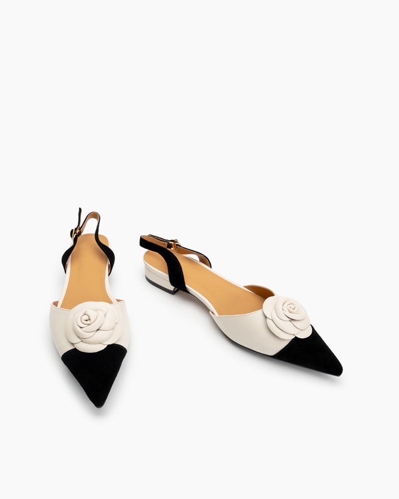 Pointed-Toe-Small-splicing-Colorblock-Floral-Decor-Slingback-Flat-Sandals