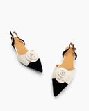 Pointed-Toe-Small-splicing-Colorblock-Floral-Decor-Slingback-Flat-Sandals
