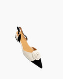 Pointed-Toe-Small-splicing-Colorblock-Floral-Decor-Slingback-Flat-Sandals
