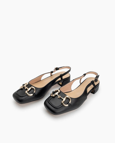 Elegant-Buckle-Square-Toe-Leather-Slingback-Sandals-Mules