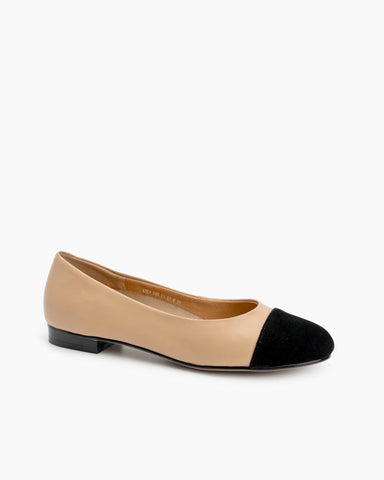 Round-Toe-Splicing-Faux-Suede-Flat-Loafers