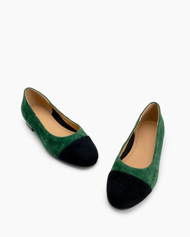 Round-Toe-Splicing-Faux-Suede-Flat-Loafers