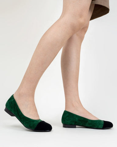 Round-Toe-Splicing-Faux-Suede-Flat-Loafers