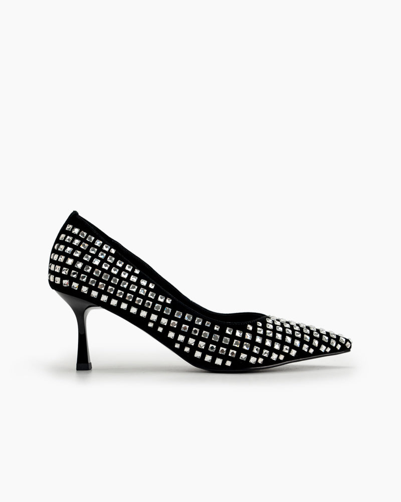 Rhinestone-Decor-Pointed-Toe-Black-high-heel-Stiletto-Pumps