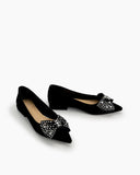 Rhinestone-Bow-Sequins-Comfort-Flat-Loafers-Wedding