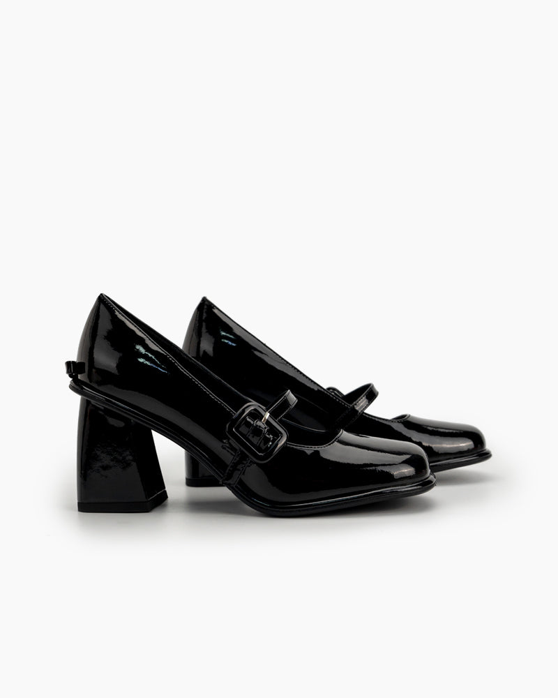 Platform-Chunky-Heels-Square-Toe-Block-Heel-Mary-Jane-Pumps