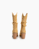 Pointed-Toe-V-Cut-Vintage-Chunky-Heel-Western-Ankle-Boots