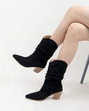 Pointed-Toe-V-Cut-Vintage-Chunky-Heel-Western-Ankle-Boots
