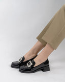 Rhinestones-Square-Buckle-Slip-on-Backless-Loafers