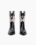 Western Pointed Toe Mid Calf Cowboy Boots