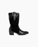 Western Pointed Toe Mid Calf Cowboy Boots