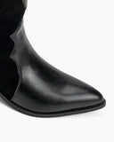 Western Pointed Toe Mid Calf Cowboy Boots