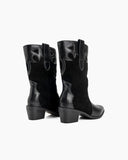 Western Pointed Toe Mid Calf Cowboy Boots