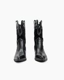 Western Pointed Toe Mid Calf Cowboy Boots