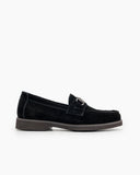 Luxury-Metal-Buckle-Slip-on-Suede-Loafers