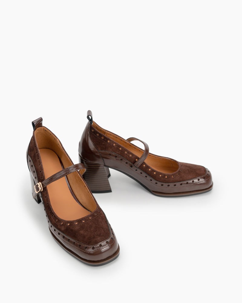 Mary-Jane-Ankle-Strap-Round-Toe-Mid-Heel-Pumps-Oxfords