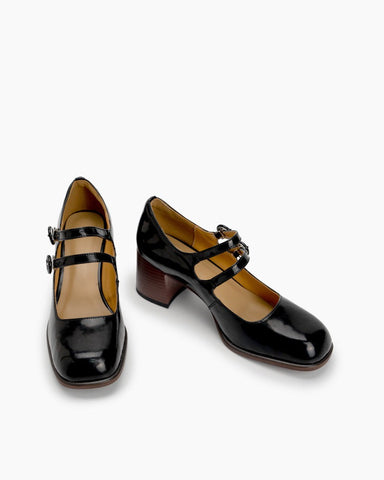Mary-Jane-Block-High-Heel-Ankle-Strap-Pumps