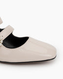 Double-Ankle-Strap-Mary-Jane-Square-Toe-Patent-Mid-Chunky-Heel-Pumps