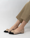 Floral-Decor-Pointed-Toe-Slip-on-flat-Ballet-loafers