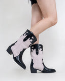 Western Pointed Toe Mid Calf Cowboy Boots