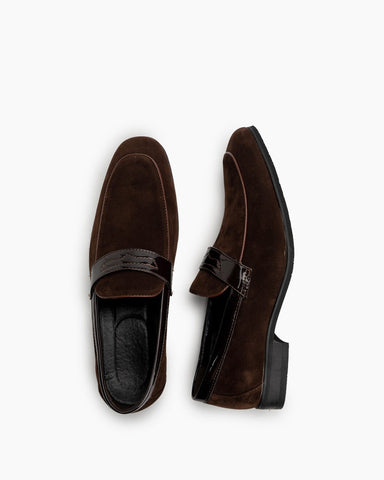 Casual-Suede-Leather-Slip-On-Penny-Loafers
