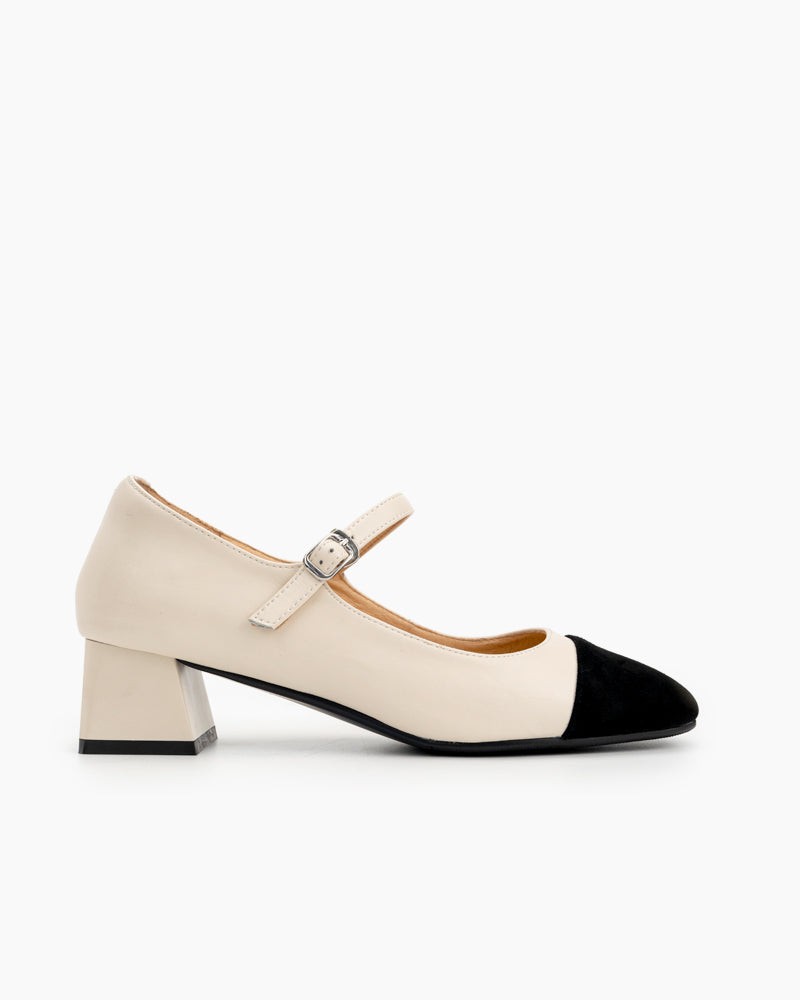 Mary-Janes-Square-Cap-Toe-Block-Chunky-Heeled-Pumps