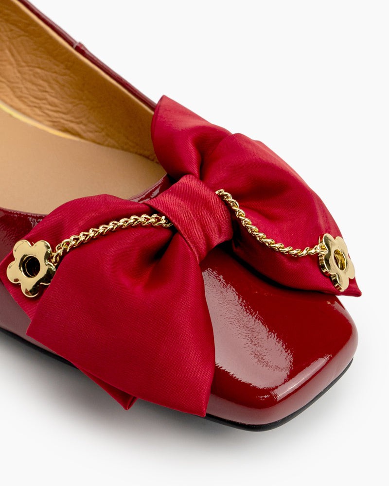 Chain-Bowknot-Decor-Chunky-Heel-Flat-Loafers