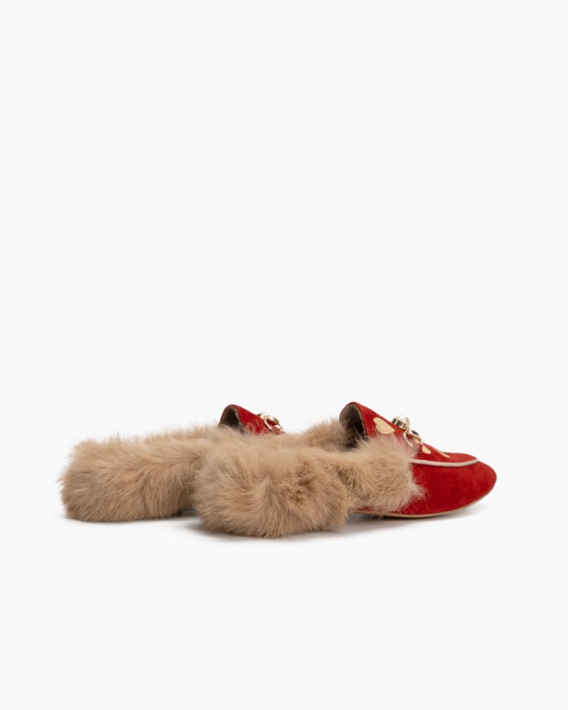 Pearl-Buckle-Love-Plush-Fur-Flat-Mules