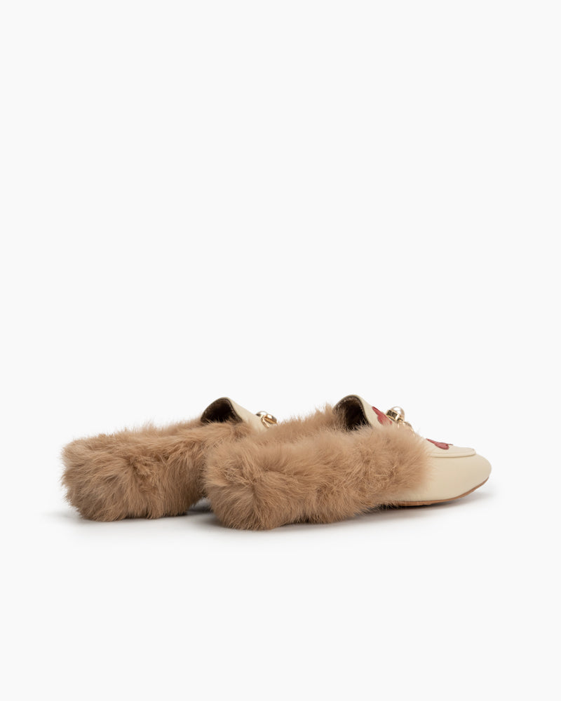 Pearl-Buckle-Love-Plush-Fur-Flat-Mules