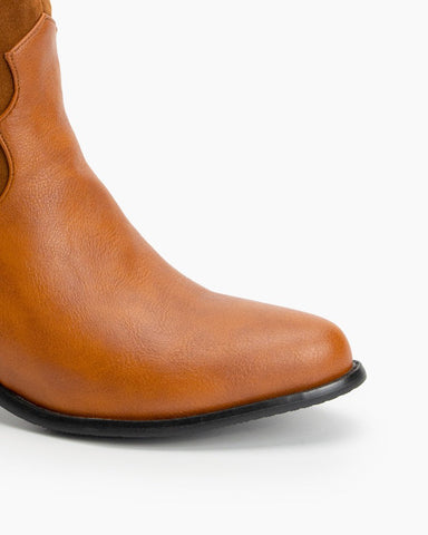 Wide Calf Pointed Toe Suede Knee High Western Boots