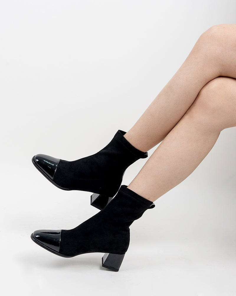 Chunky-High-Heel-Square-Toe-Ankle-Boots