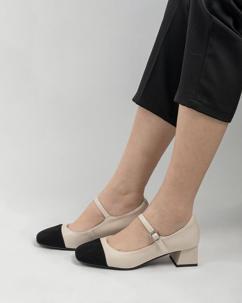 Mary-Janes-Square-Cap-Toe-Block-Chunky-Heeled-Pumps