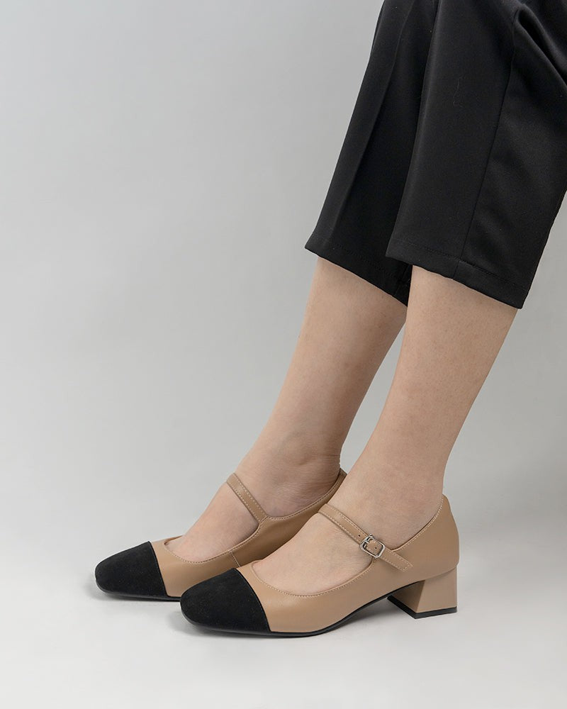 Mary-Janes-Square-Cap-Toe-Block-Chunky-Heeled-Pumps