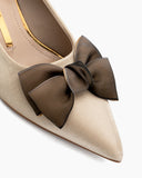 Bow-Knot-Pointed-Toe-Stiletto-Kitten-Heel-Leather-Pumps